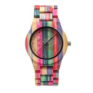 Ecological Carbonized Color Bamboo Wood Watch